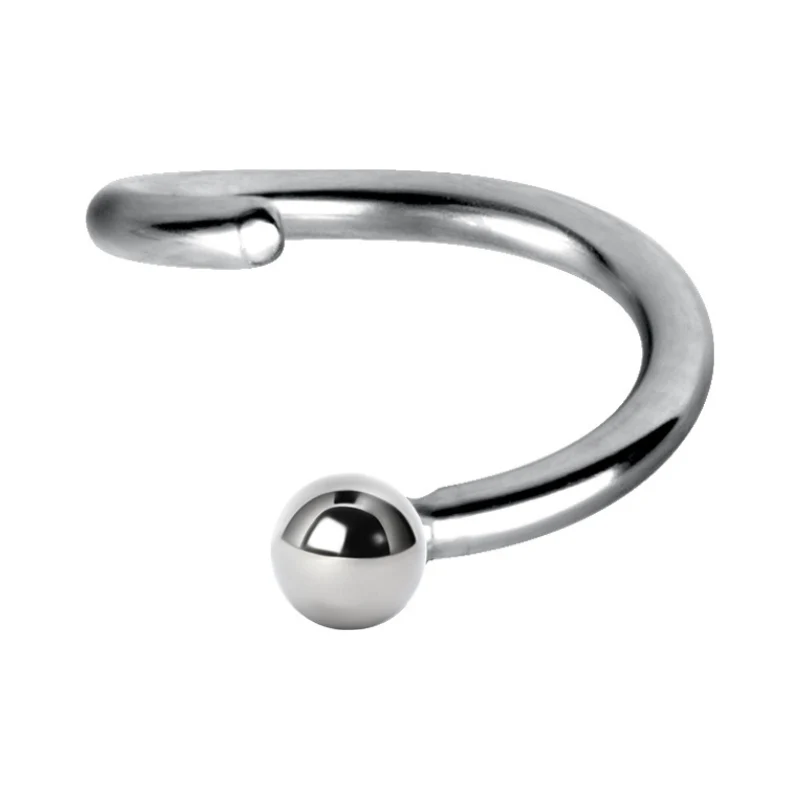 Anneau en acier ou plaqué or avec micro boule (hélix,tragus et nez) - Image 3