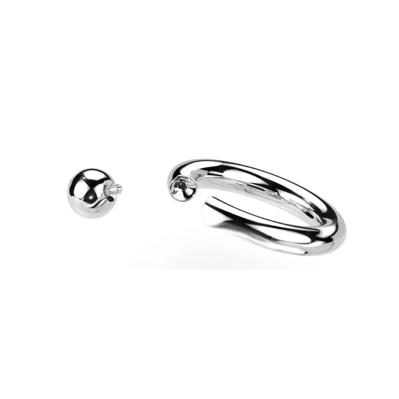 Anneau Intime Grand Diamètre Titane ASTM F136 – Fermeture à Vis Sans Pince - Image 2
