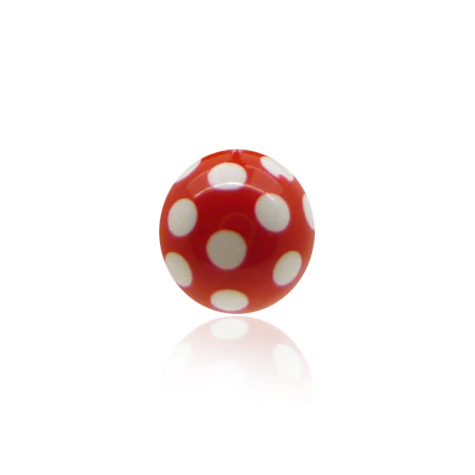Piercing boule en acrylique bicolore - Image 3