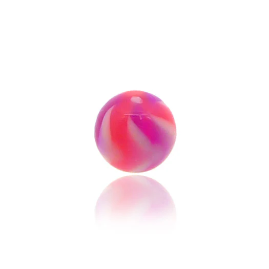Piercing boules acryliques multicolores