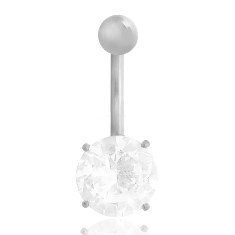 Piercing nombril or zirconium 10mm