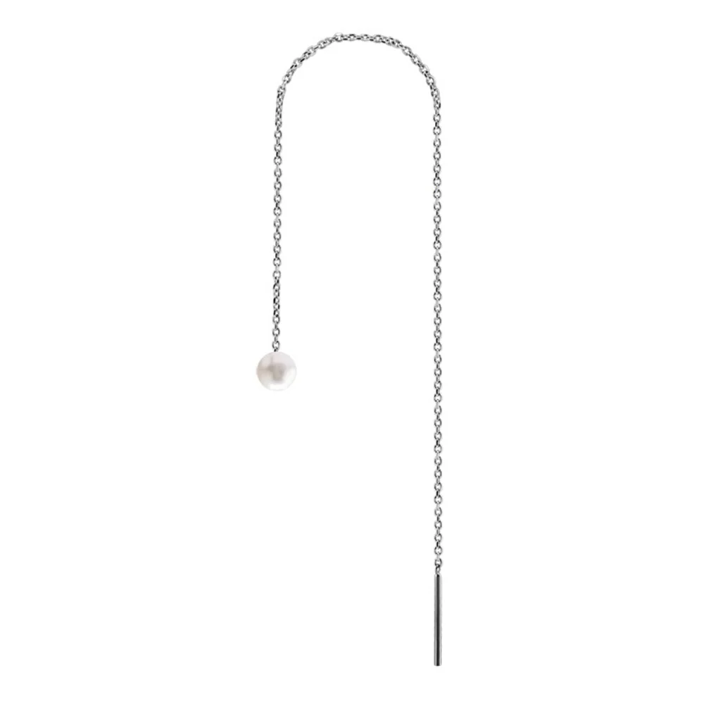 Boucle d'oreille pendante avec perle - Image 2