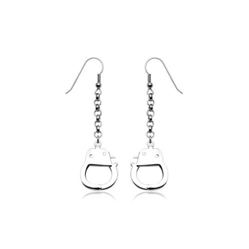 Boucles d'oreille avec pendentifs menottes