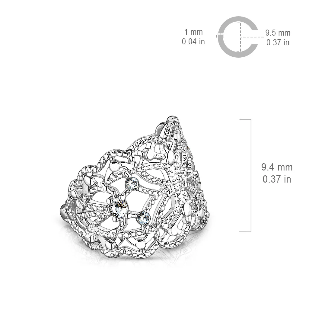 Earcuff  avec papillon en filigrane - Image 4