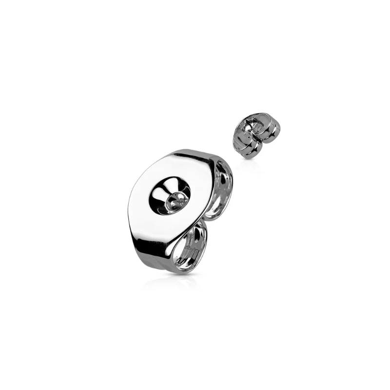 Fermoir papillon titane pour boucles d'oreille - Image 2