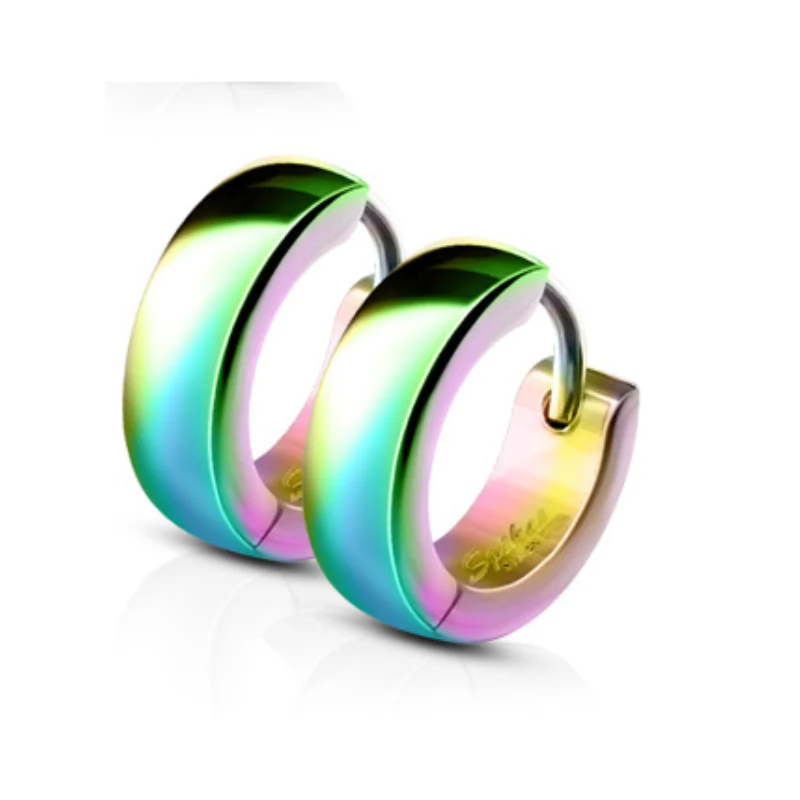 Piercing oreille : anneau anodisé noir, acier, doré ou multicolore - Image 5