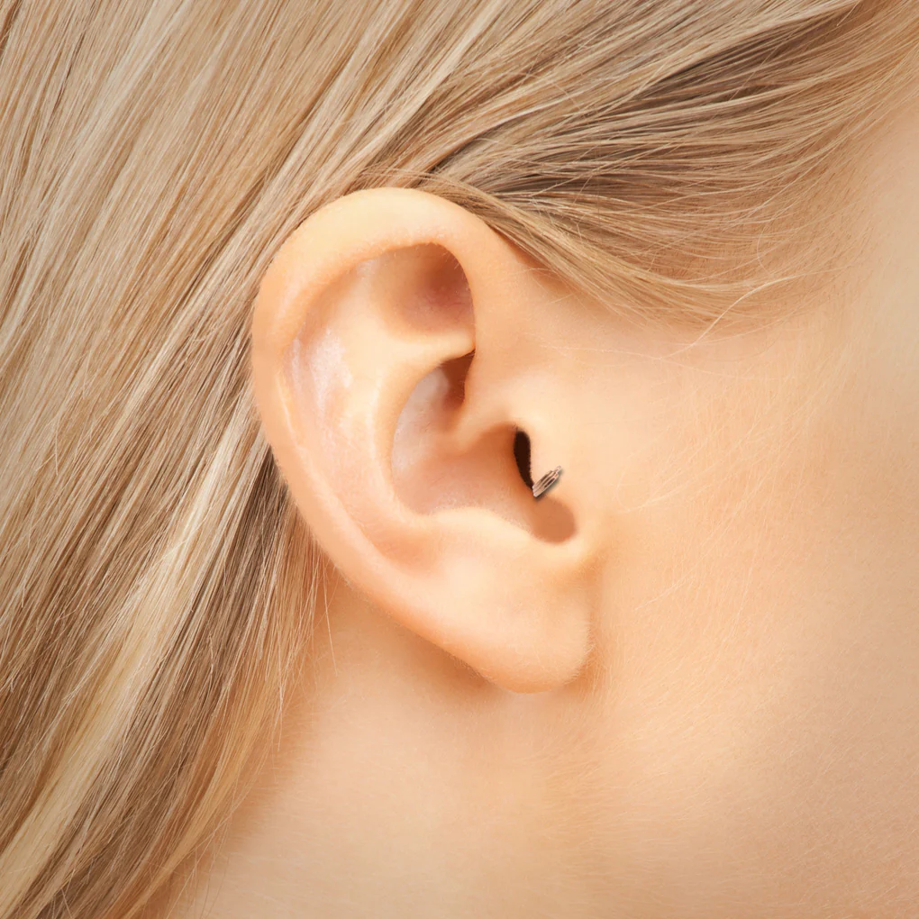 Anneau clicker style or rose pour l'oreille (hélix et tragus) - Image 3
