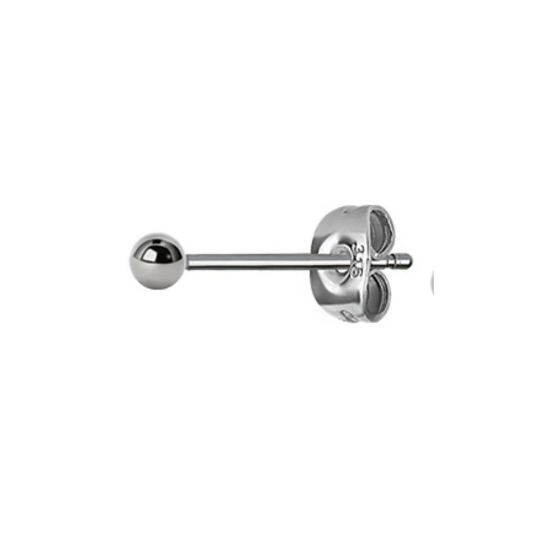 Piercing boucle d'oreille en acier avec boule