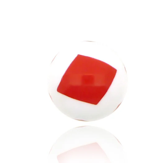 Boule de piercing acrylique carreau