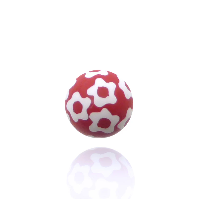 Piercing boule avec fleurs - Image 2