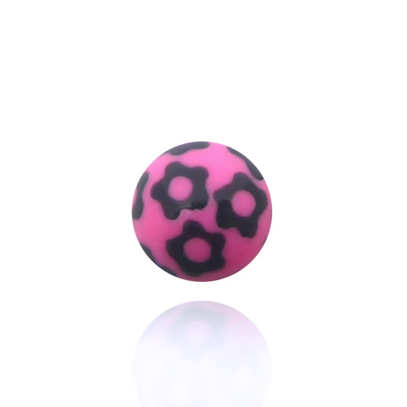 Piercing boule avec fleurs - Image 4