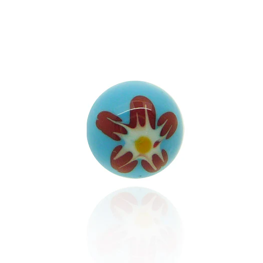 Piercing boule acrylique fleur - Image 3