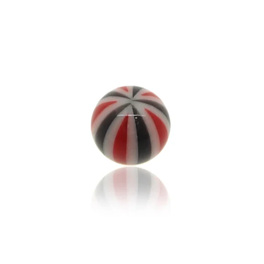 Piercing boule acrylique avec rayures - Image 2