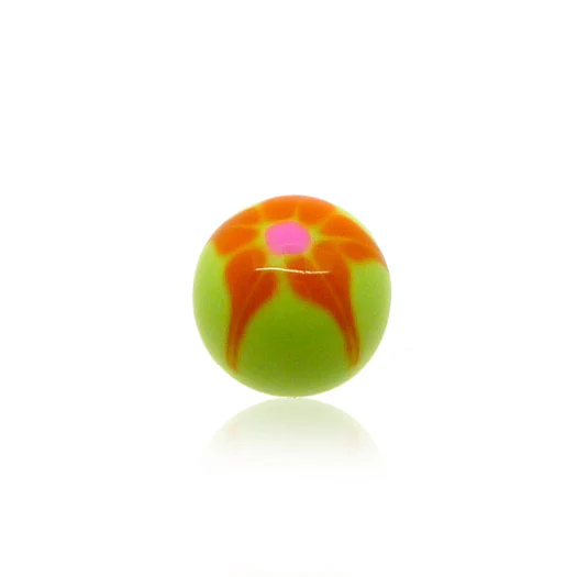 Piercing boule acrylique vernis coloré