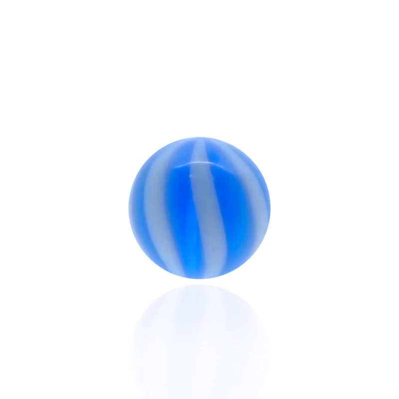 Boule de piercing rayée de couleur - Image 4
