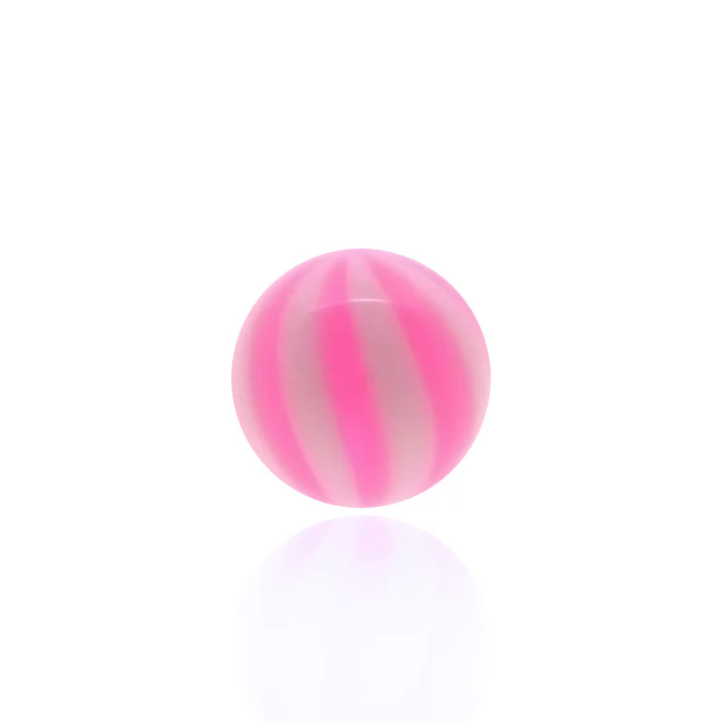 Boule de piercing rayée de couleur - Image 5
