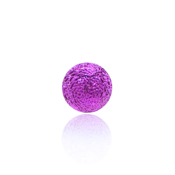 Piercing boule colorée en acrylique en relief - Image 3
