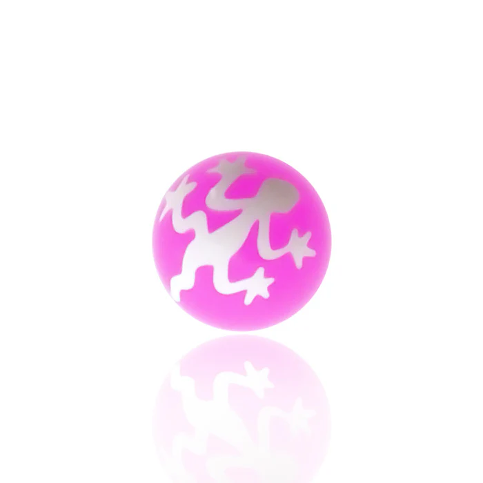 Piercing boule acrylique salamandre