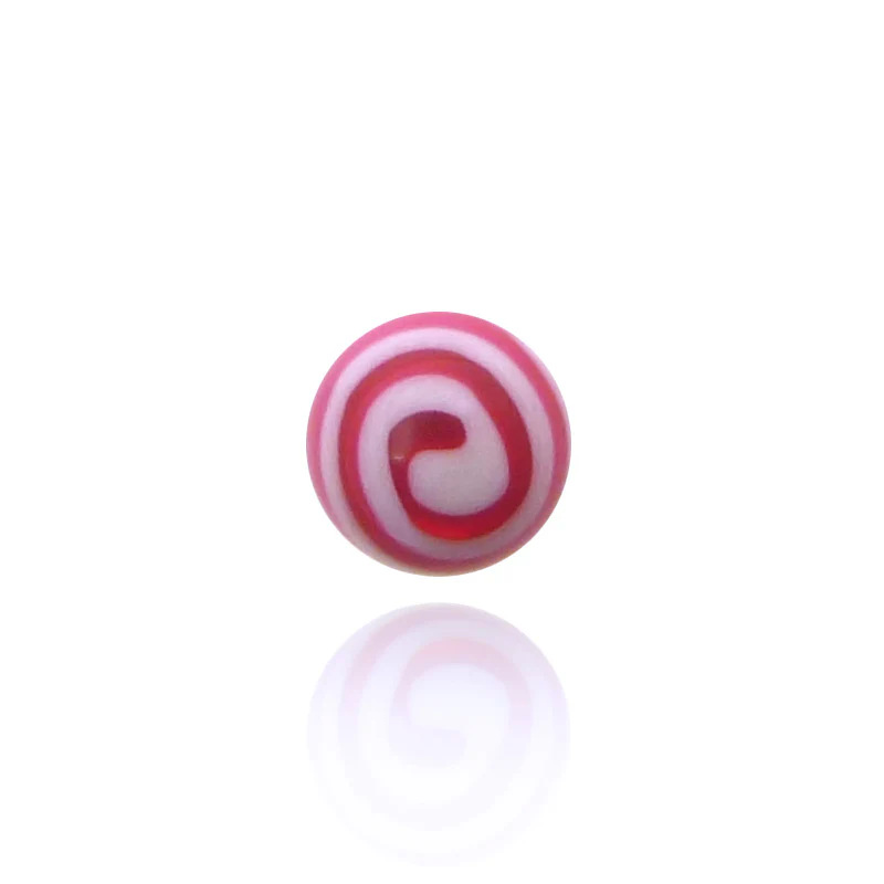 Piercing boule acrylique fuchsia