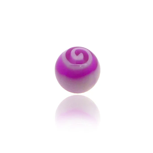 Piercing boules acryliques avec spirale - Image 7