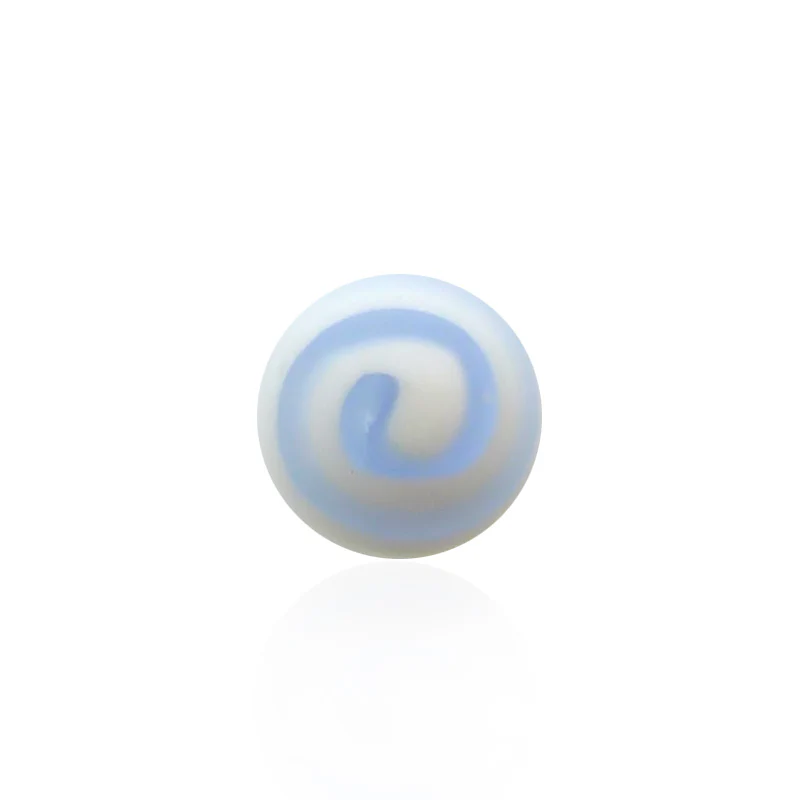 Boule de piercing acrylique spirale