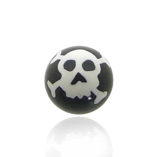 Boule piercing tête de mort - Image 2