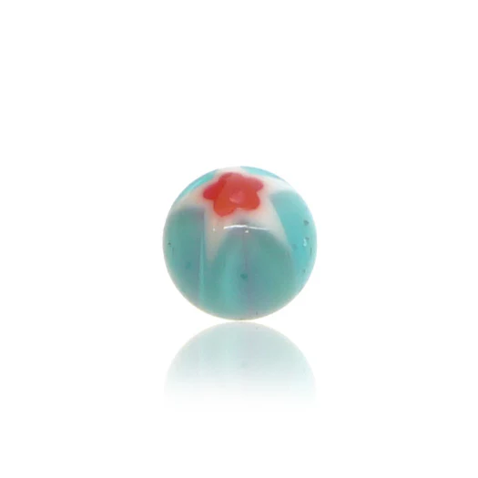 Boule de piercing avec étoiles et paillettes