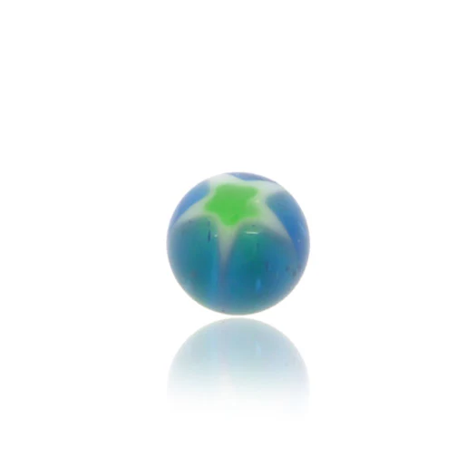 Boule de piercing avec étoiles et paillettes - Image 2