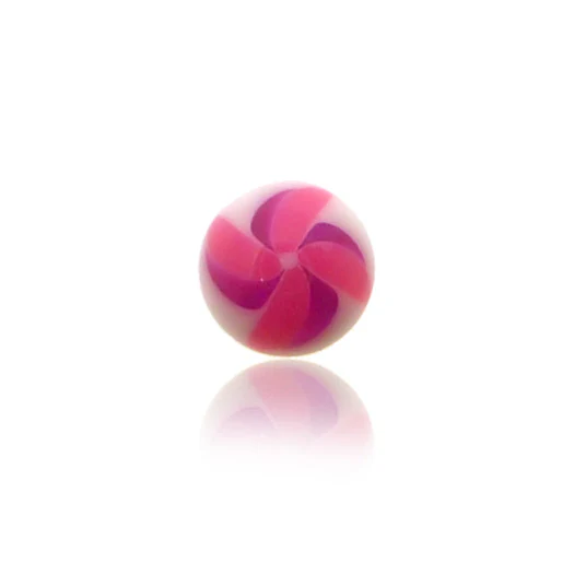 Piercing boule plastique multicolore - Image 4