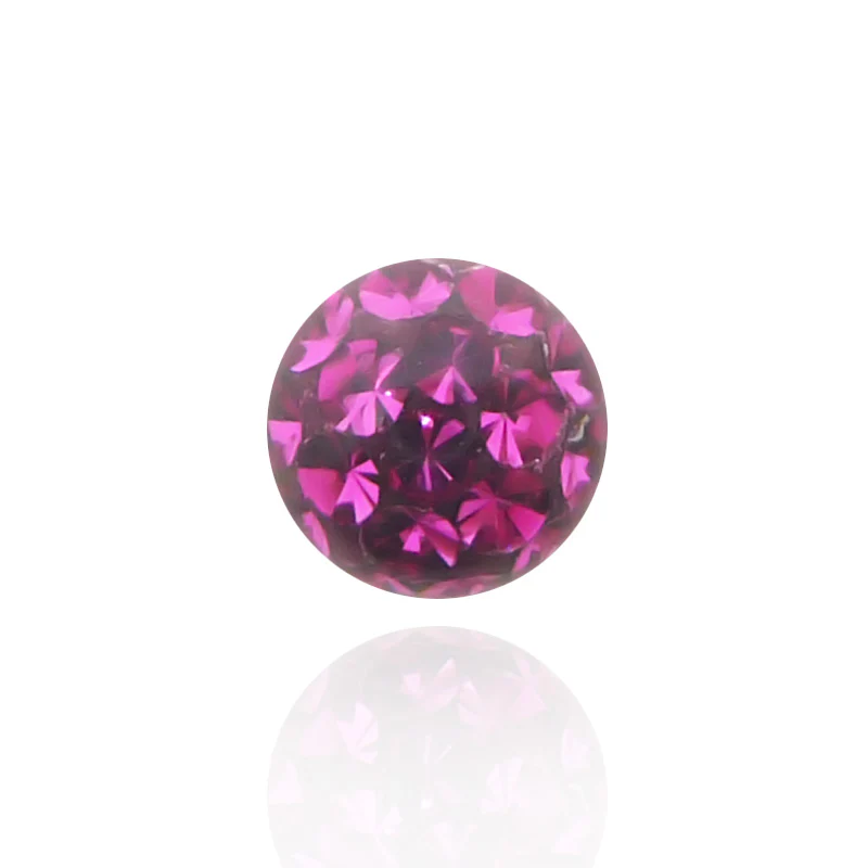 Piercing boule cristal swarovski colorée - Image 2