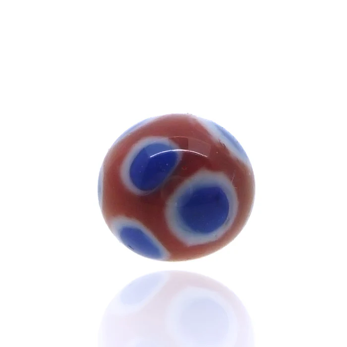 Piercing boule verre murano avec motif ronds - Image 4