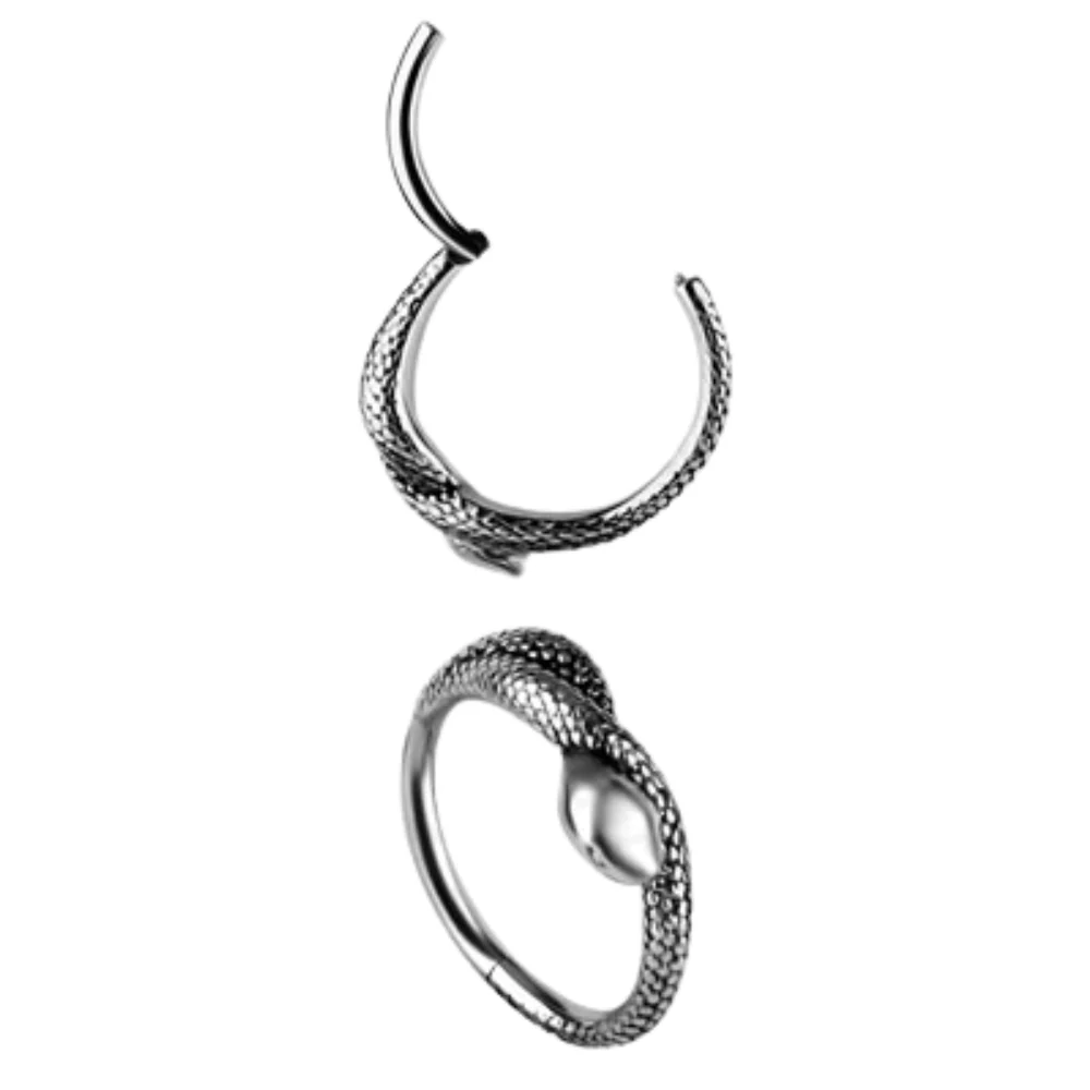 Piercing conch serpent acier chirurgical - Image 2