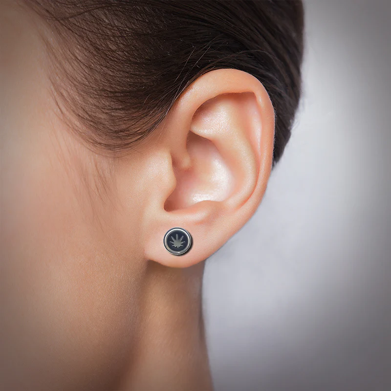 Piercing faux écarteur en acier avec motif kana - Image 2