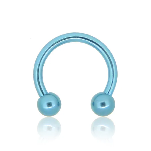 Piercing fer a cheval titane avec boules - Image 5