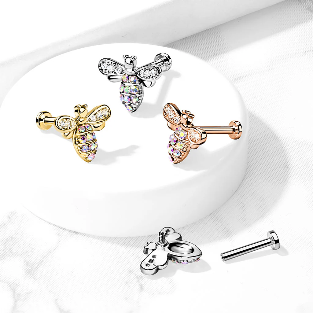 Piercing labret abeille - Image 5