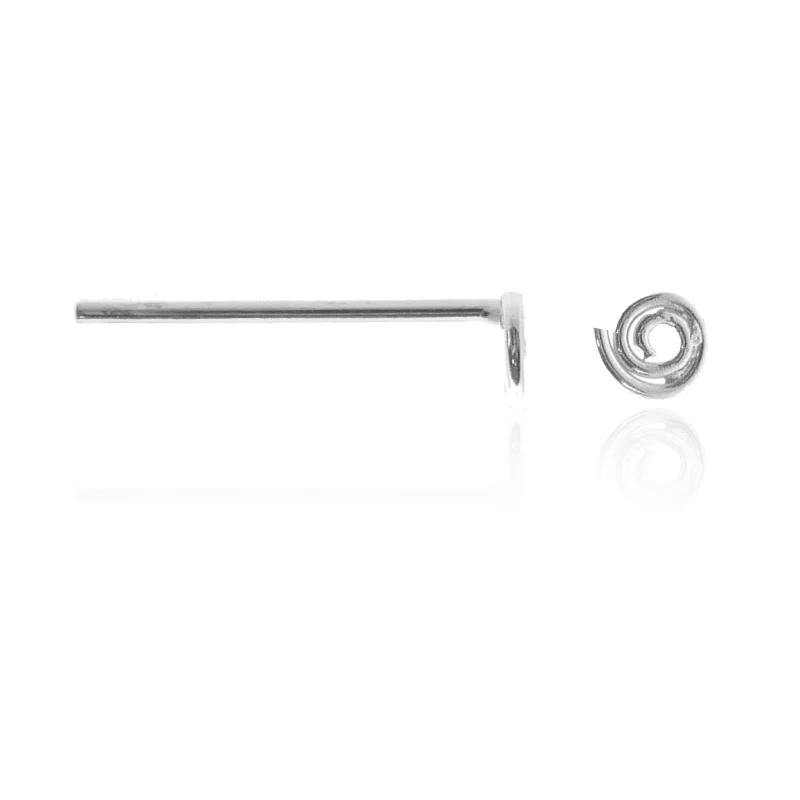 Piercing nez argent avec motif rond