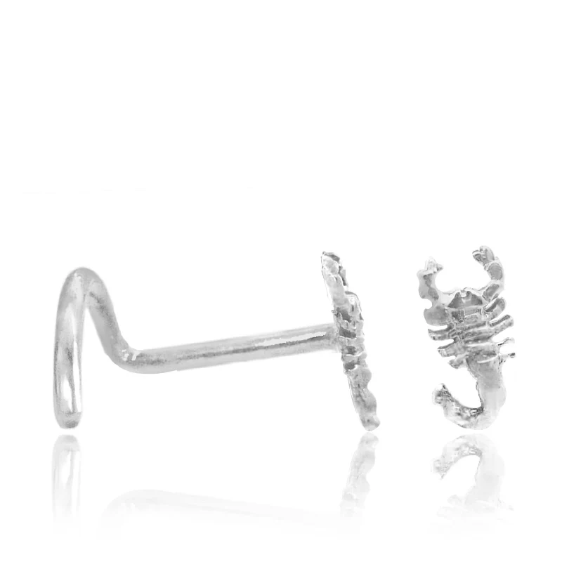 Piercing nez or blanc scorpion