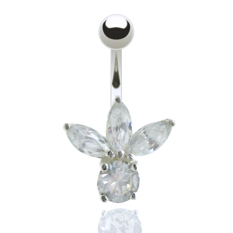 Piercing nombril avec zirconium - Image 3