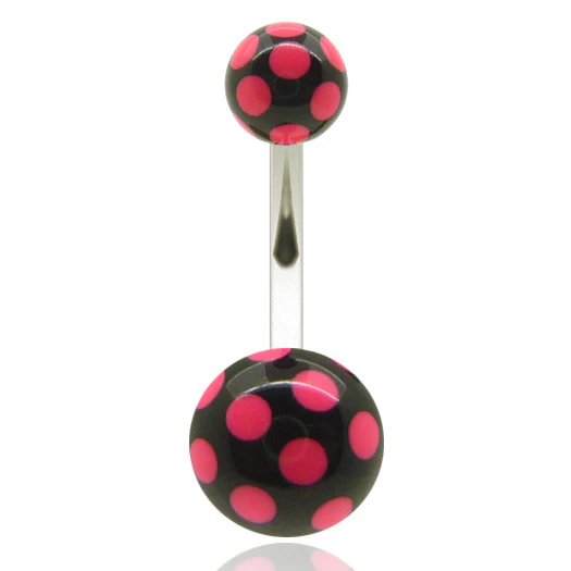 Piercing nombril acrylique bicolore - Image 4
