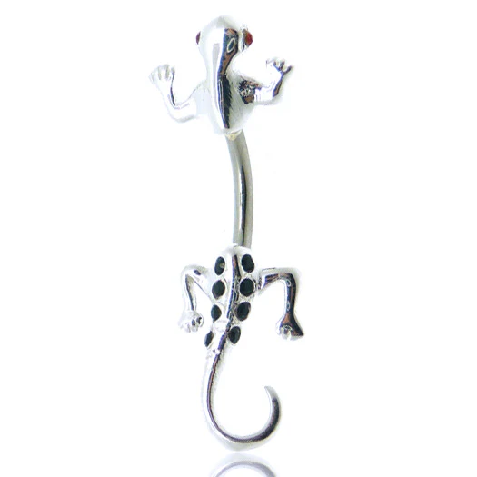 Piercing nombril argent double - Image 4