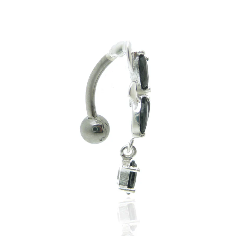 Piercing nombril inverse argent - Image 3