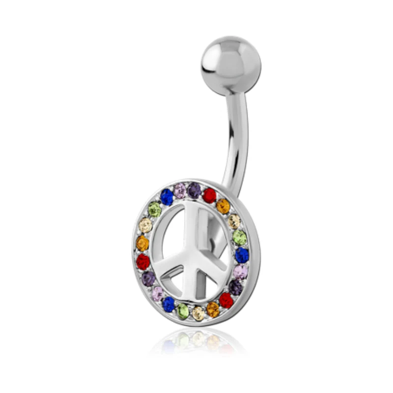 Piercing nombril peace and love - Image 2