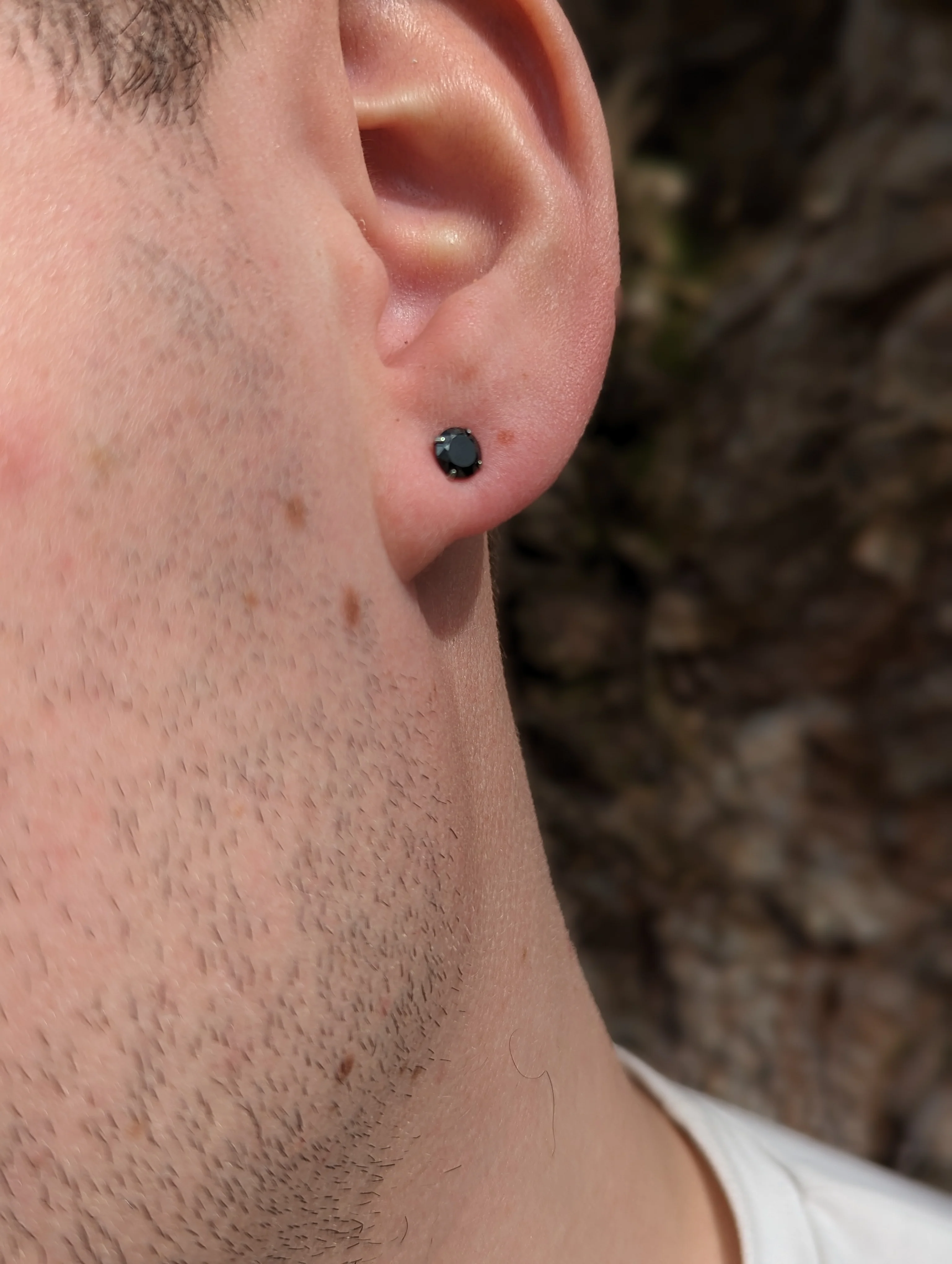 Piercing oreille : boucle acier brillant pour le lobe - Image 3