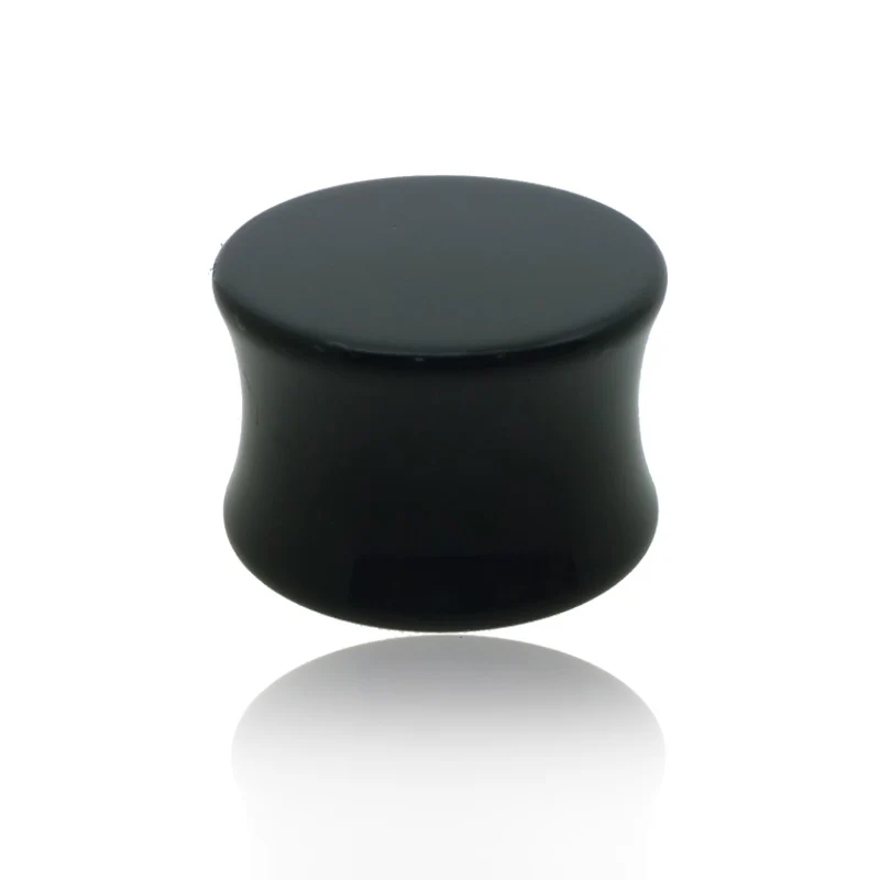 Piercing plug en acrylique noir ou transparent - Image 2