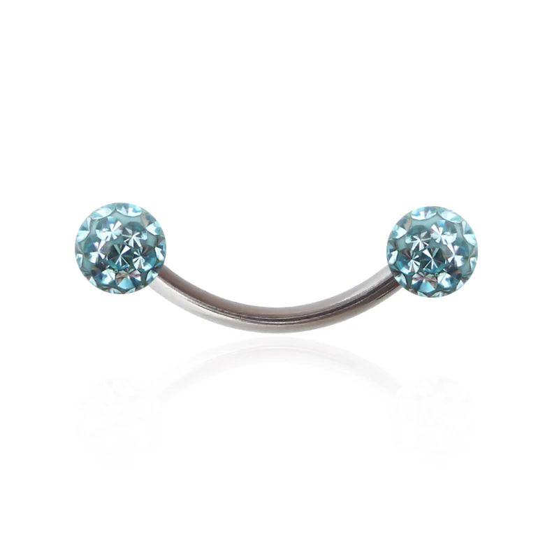 Piercing téton en cristal de Swarovski vissage 1,6mm - Image 4