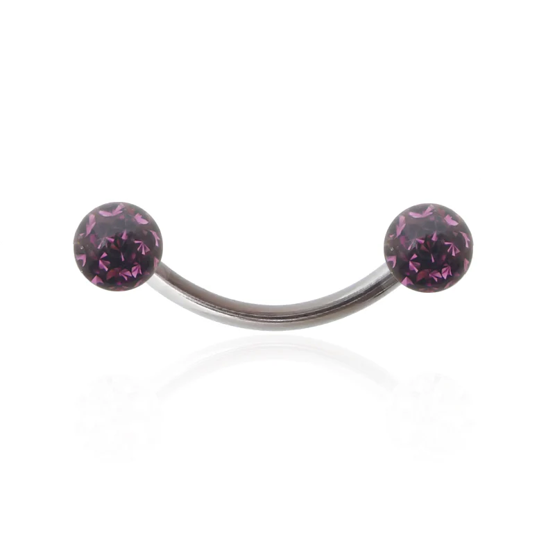 Piercing téton en cristal de Swarovski vissage 1,6mm - Image 5