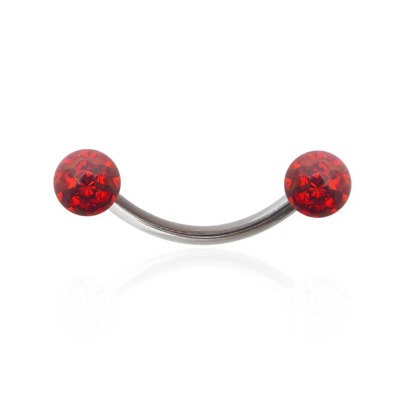 Piercing téton en cristal de Swarovski vissage 1,6mm - Image 6