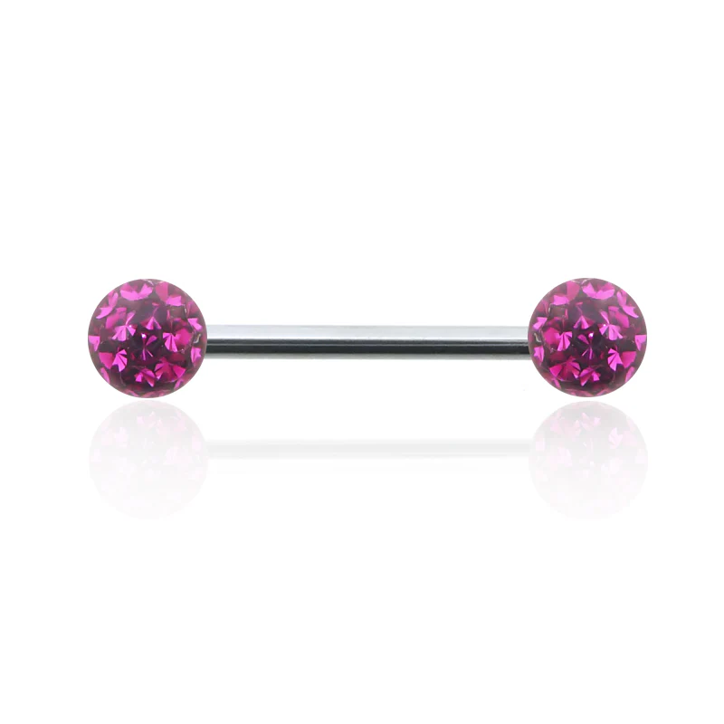 Piercing de téton en cristal de Swarovski vissage 1,2mm - Image 5