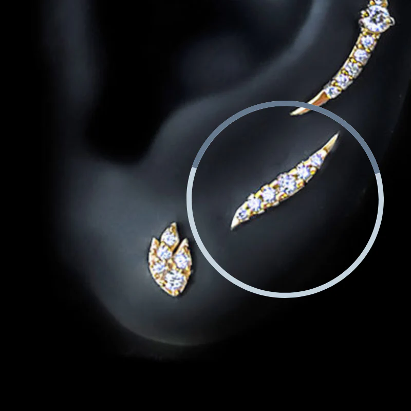Piercing Tina en argent 925 - Image 2