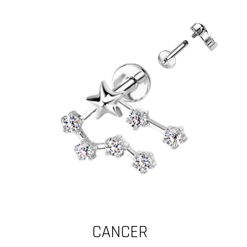 Piercing Zodiaque en Acier Chirurgical – Signe Astrologique - Image 4